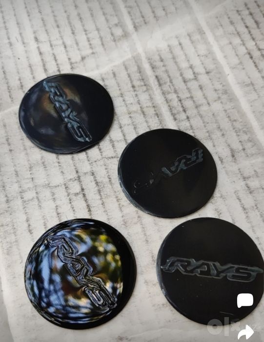 Шильдик для дисков RAYS BLACK 45 мм