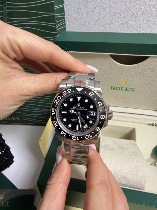 Ceas Rolex GMT-MASTER II 41mm Silver/Black Dial