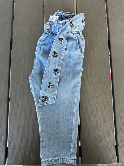 Есенна блузка Zara и дънки,9-12 месеца 80 см.