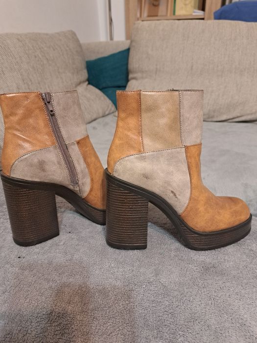 Botine bata, piele, marimea 35