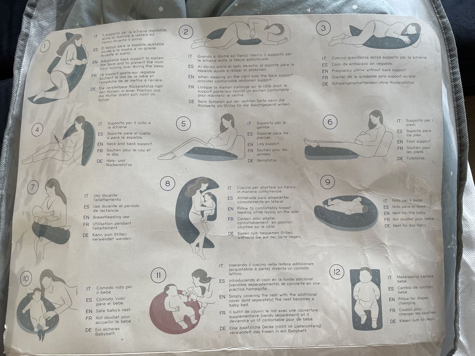 Възглавница за бременни/кърмене Nuvita Dream Wizard 12в1