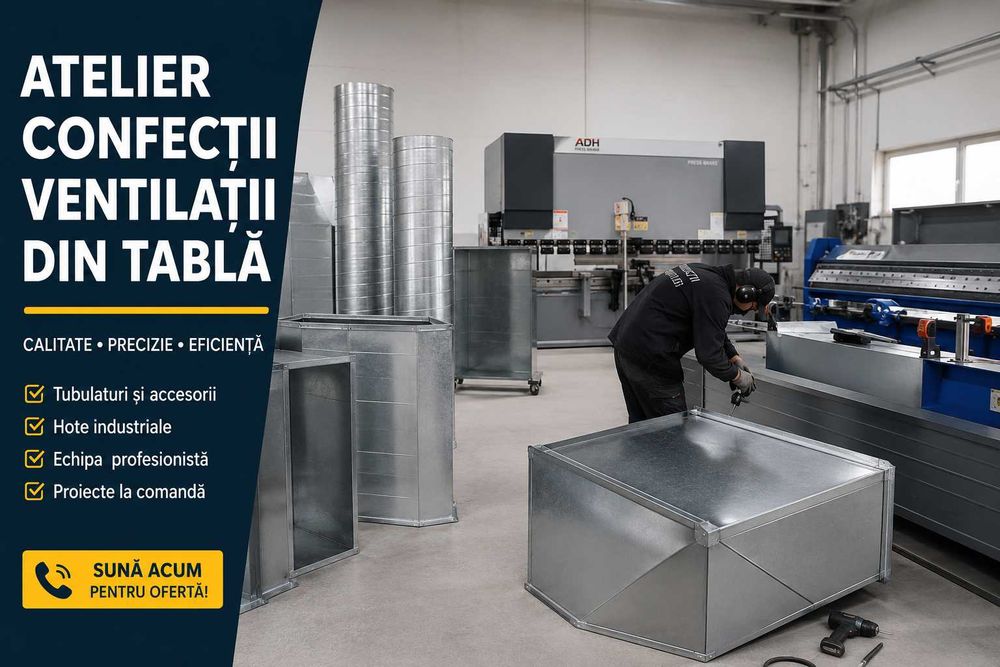 Atelier confectii ventilatii din tabla