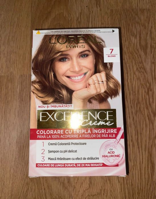 Vopsea de par L'Oreal Paris Excellence Creme - Blond 7 - Nou