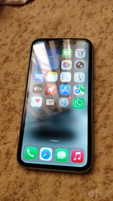 Iphone 11 xotirasi 128GB batare 72%