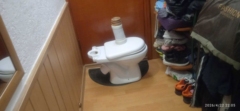 Унитаз (17 см. ) для стройки супер ЧИСТЫЙ.