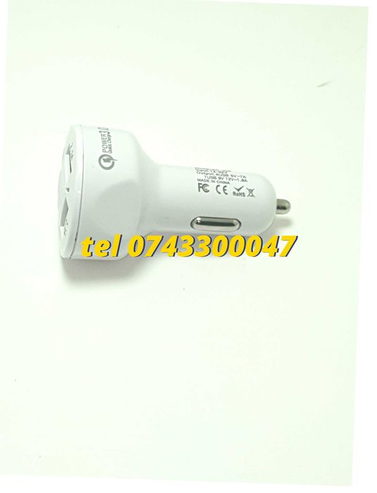 Incarcator Universal Masina Auto 4 Porturi Bricheta Usb Qc Fastcharge