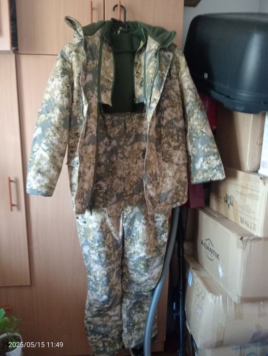 Зимний комбинезон с бушлатом