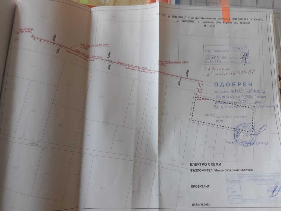 продава    парцел   за промишлено строителство иФЕЦ