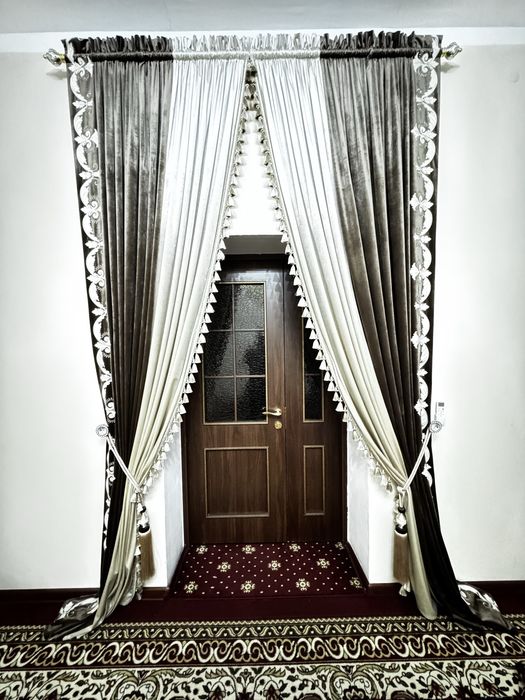 Парда дераза ва эшик учун холати янги без занавеска