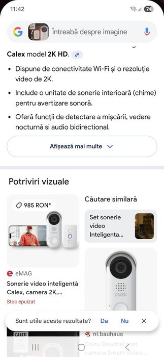 Vand sonerie inteligenta calex