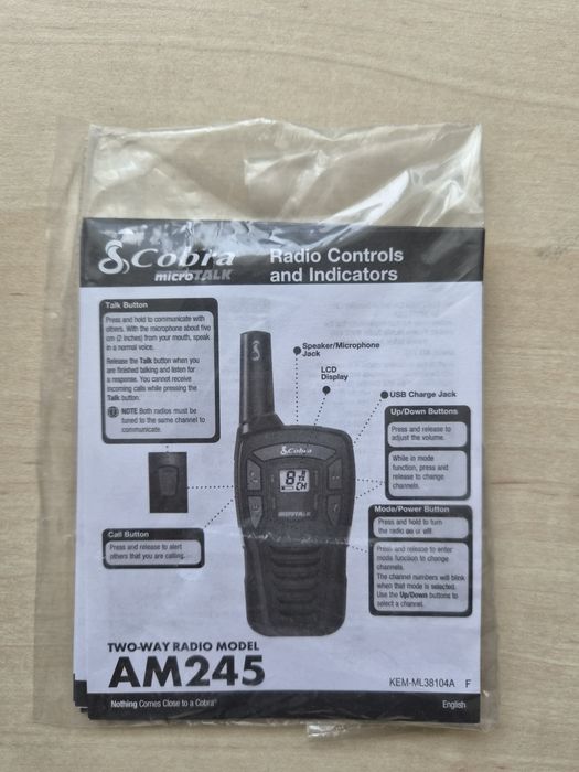 Stații de comunicare Cobra AM245 Walkie Talkies
