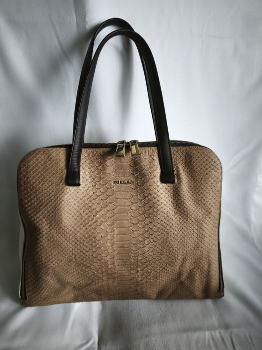 Furla, голяма чанта естествена кожа