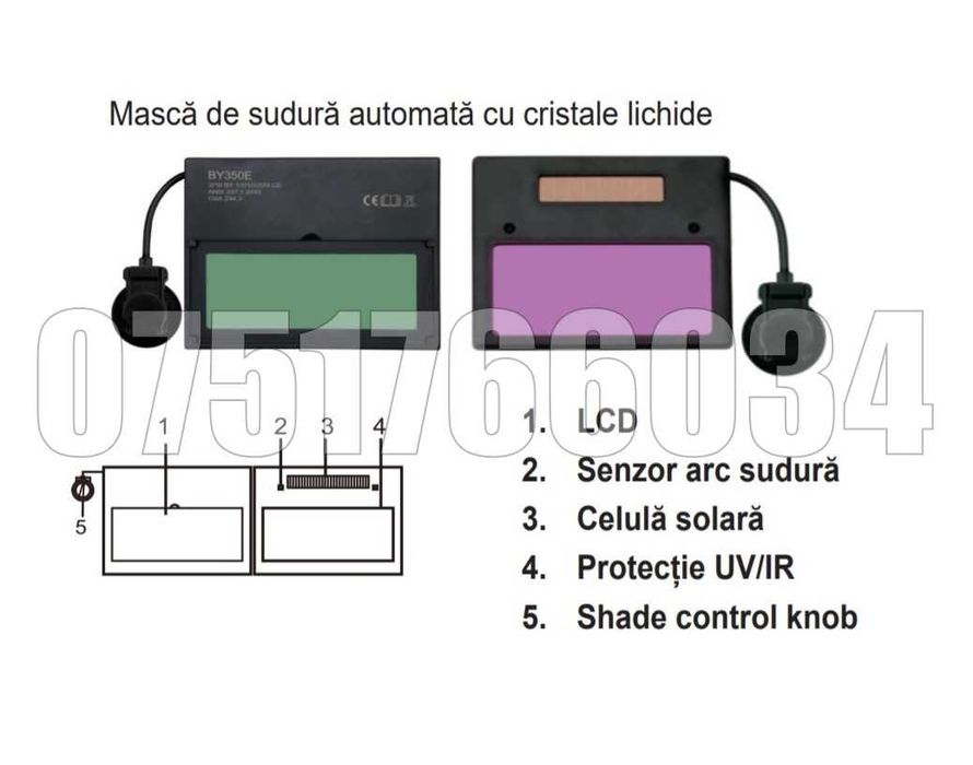 Masca Sudura Cristale Lichide Reglaj Automat Livrare GRATUITA