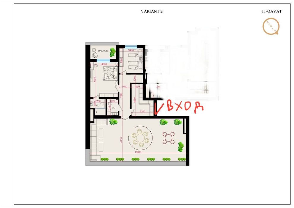 Продаётся квартира в Юнусабад Ор Метро Минор