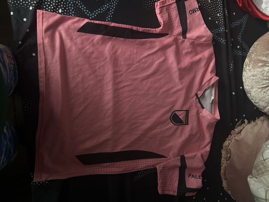 Tricou kit de fotbal palermo roz nr20 marime s fit m