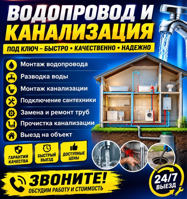 Течь , Засор, Поломка — Поможем !