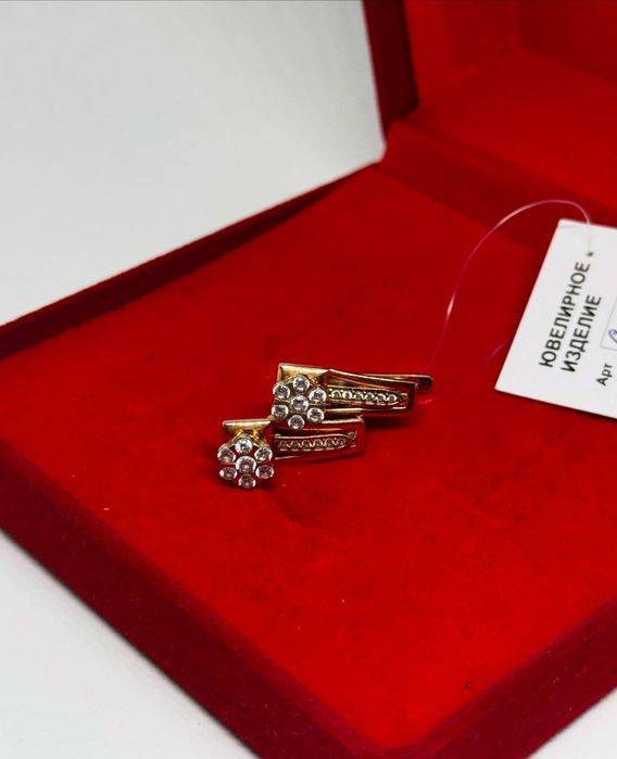 Золотые серьги 585 пробы