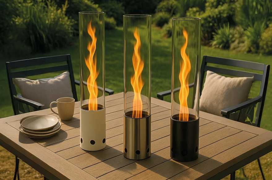 Incalzitoare pe peleti si glisiere aluminiu pentru terasa