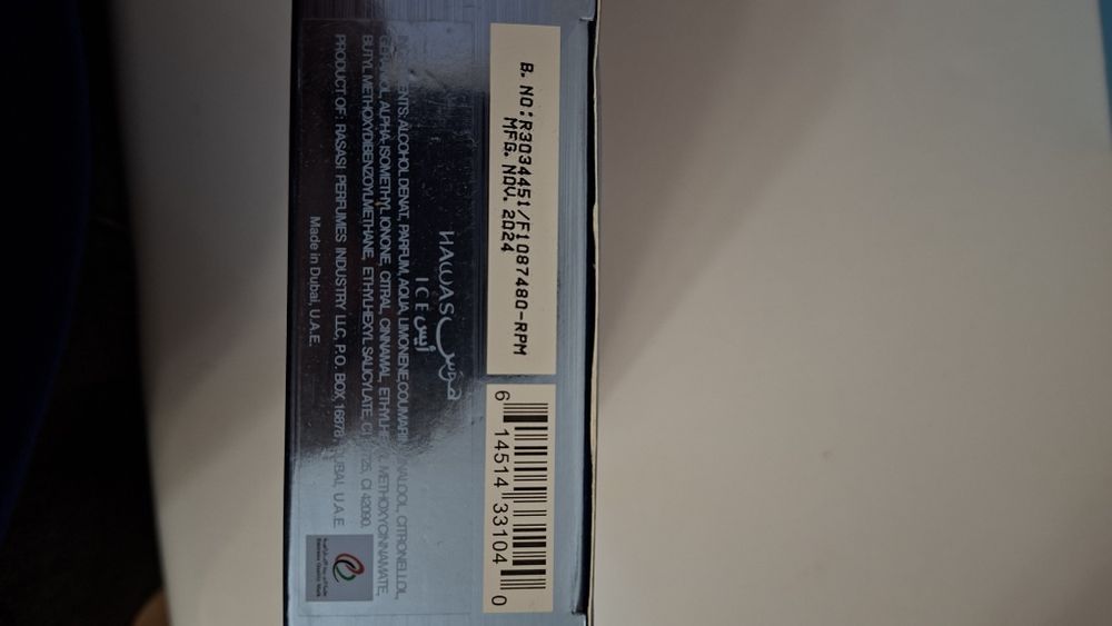 Rasasi Hawas Ice eau de parfum