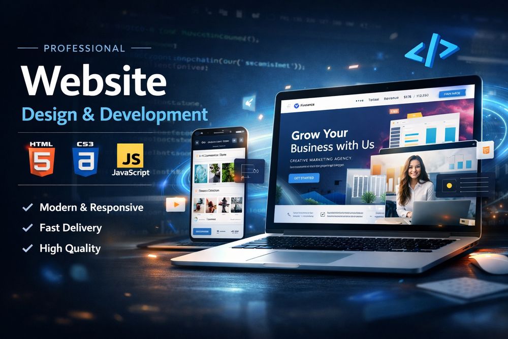 Fac Landing Page Profesional pentru Produse sau Business. Rapid