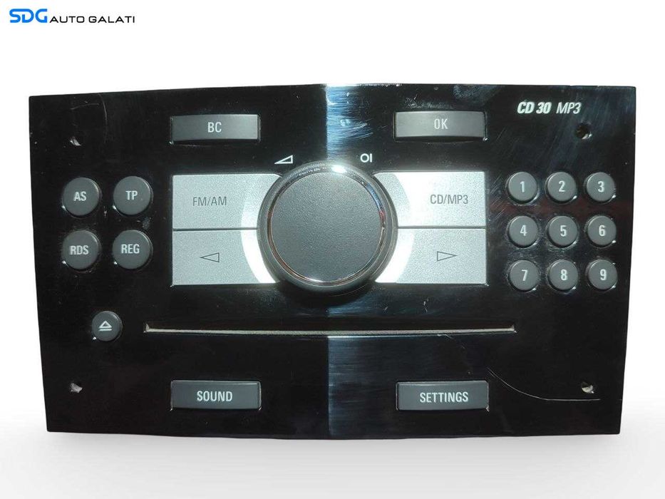 Unitate Radio CD Player CD30 MP3 Opel Astra H 2004 - 2010 Cod 13289935, 497316088 [A1059]