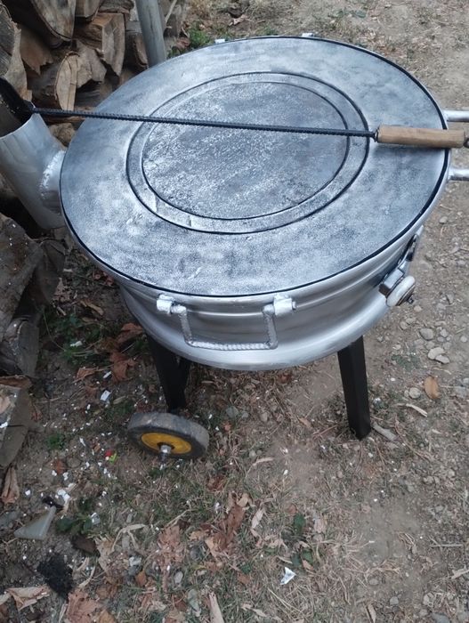 Plită fontă 3cm.combinat cu grătar !!