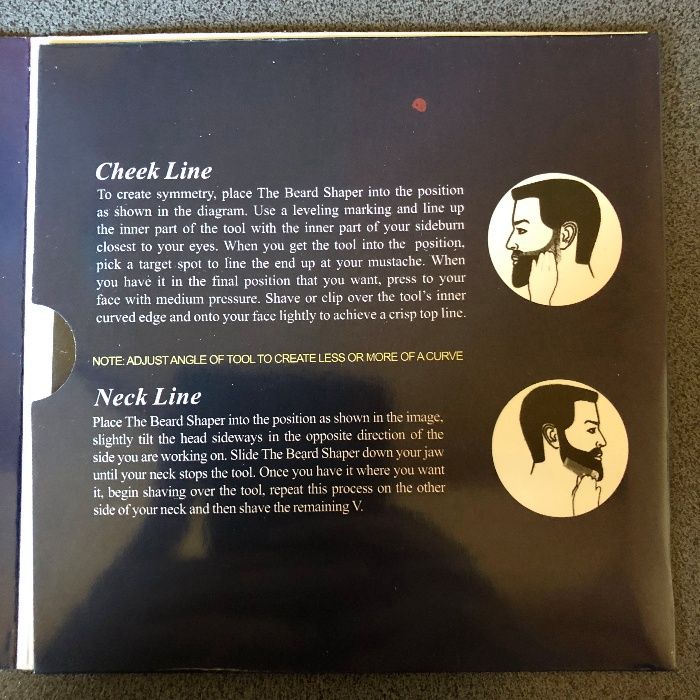 Pieptan pentru contur barba, mustata, cioc, fata / pieptene piepteni