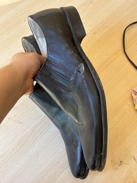 Кожанные мужские туфли