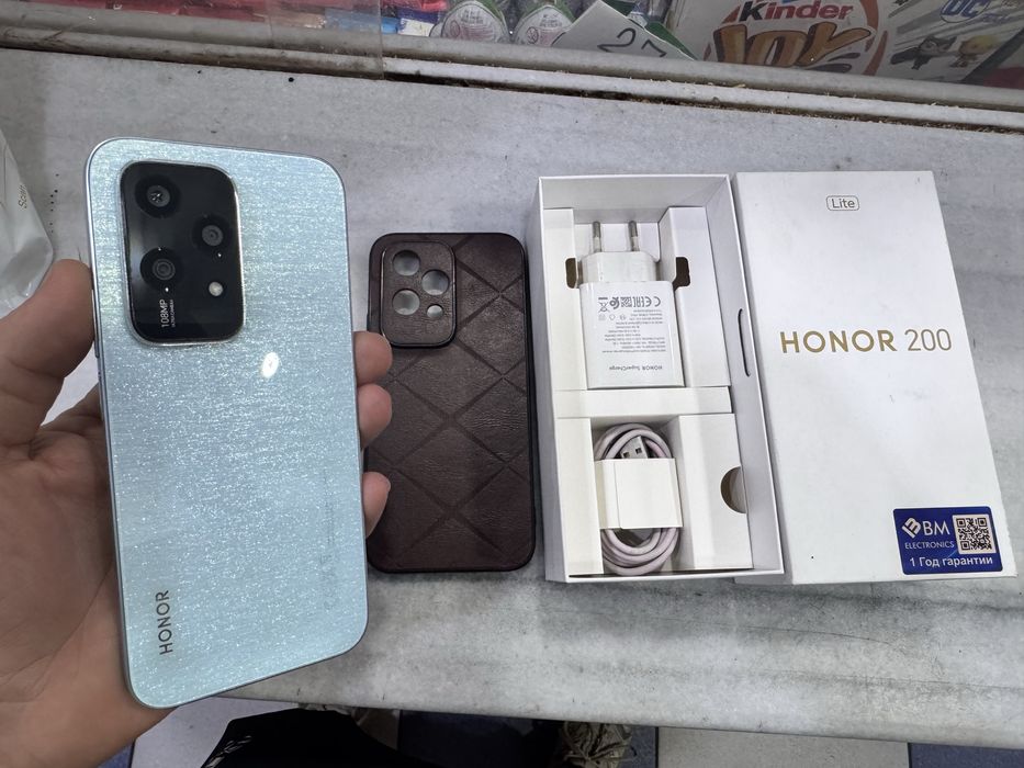 honor 200 Lite 8+8/256 GB FULL kamplekt srochna sotladi