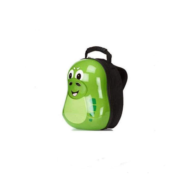 Комплект куфар и раница Дино, За деца, Зелен