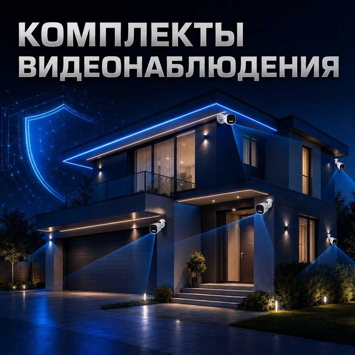Комплекты видеонаблюдения, камеры, коммутаторы