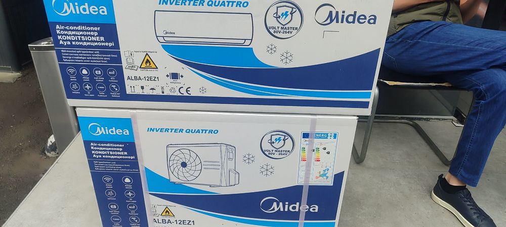 Кондиционер Midea Inverter 12/18/24 Экономичный Бесплатная Доставка