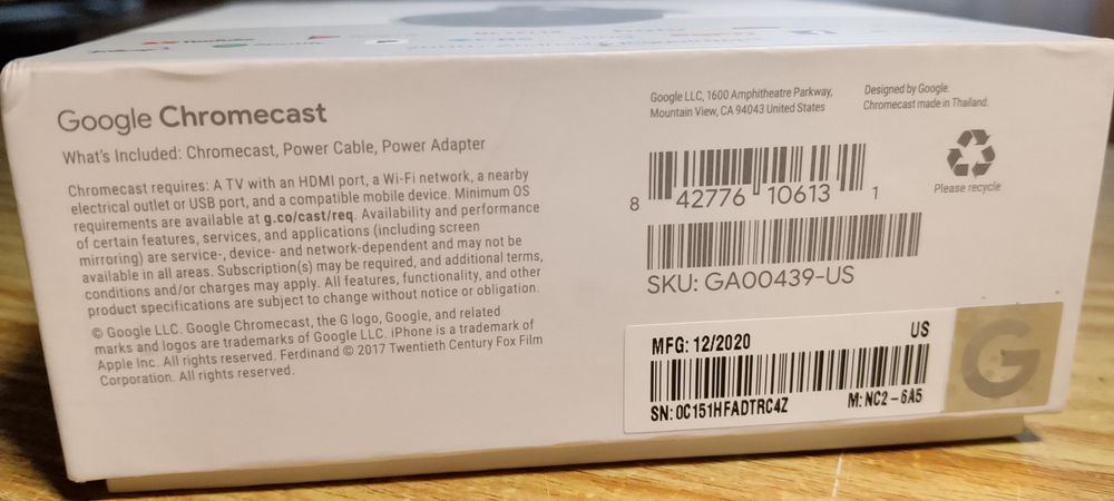 Google Chromecast nou