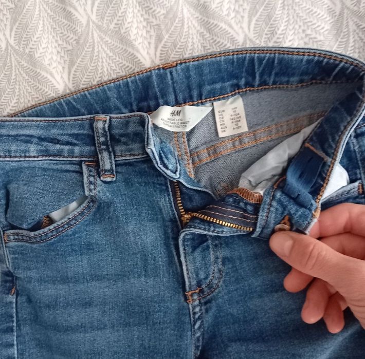 Set lot haine fete fata 140 9 10 ani pantaloni blugi sport