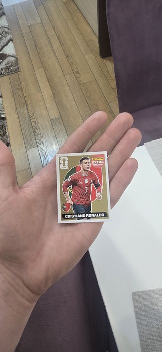 Cristiano Ronaldo Extra Sticker GOLD Panini World Cup 2026 – RAR
