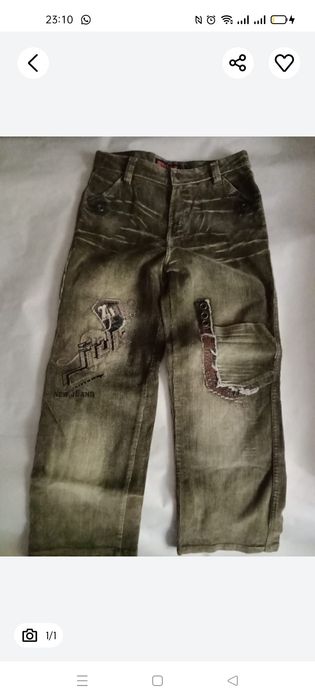 Джинсы детские, теплые.