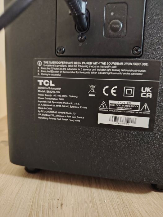 Vand soundbar TCL
