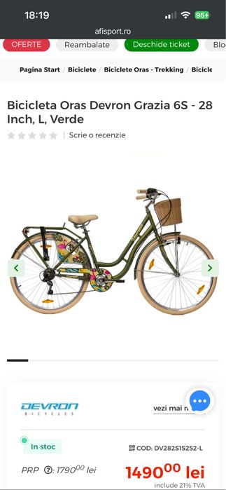 Bicicleta dama, model Grazia