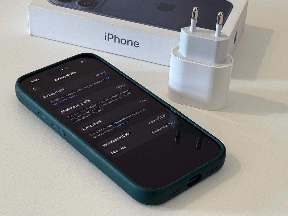 Бартер! Гаранция! iPhone 17 Pro Deep Blue (Син) 100% + Адаптер!