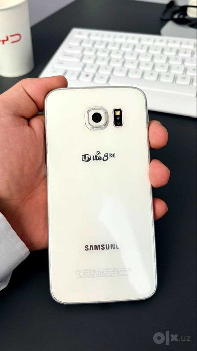 Samsung Galaxy S6 32GB (Oq) / Holati a’lo / Premium.