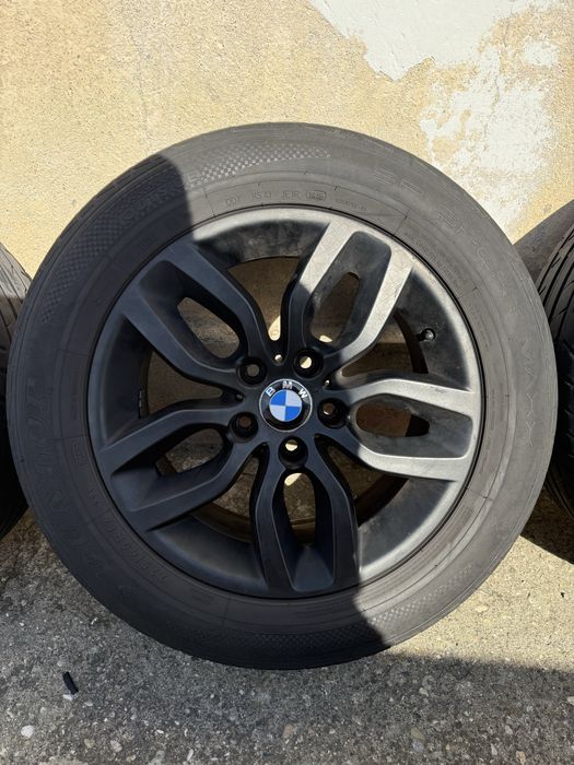Jante Bmw X1 X3 X4 negre cu cauc 225/60/R17 Dunlop 7,5x17is32 set 4buc