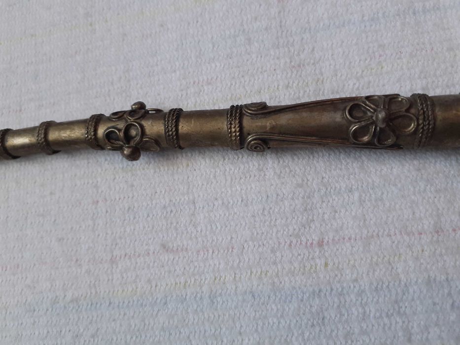 pipa tibetana opiu argint tibetan