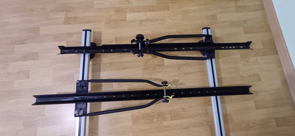 Bare transversale portbagaj universale și 3 suporti de biciclete