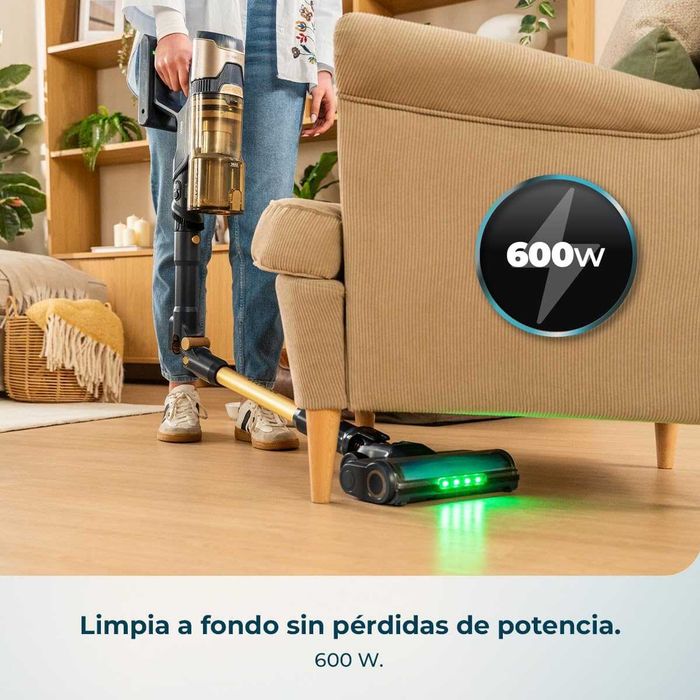 Вертикална прахосмукачка Conga Rockstar RS80 Pet Flex Detect. Мотор 600 W и всмукателна мощност 200 AW четка без косъмчета и заплитане