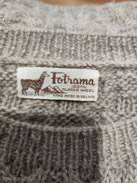 Pulover din lână Alpaca Hand Made Bolivia mărimea XXL
