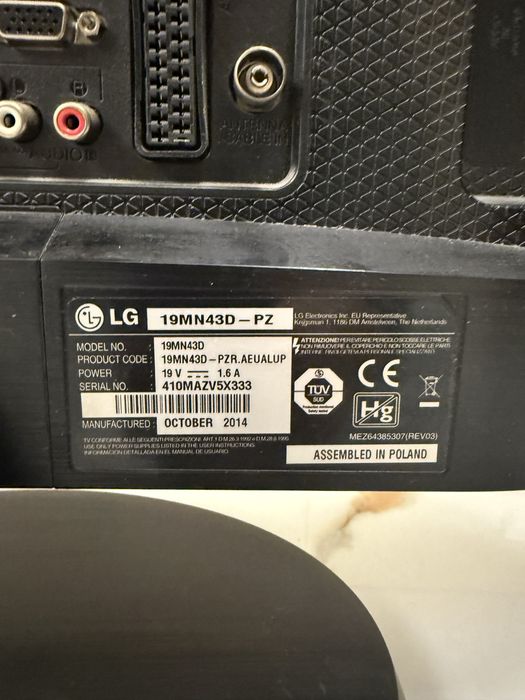 Televizor LG 19MN43D-PZ diagonala 18,5”