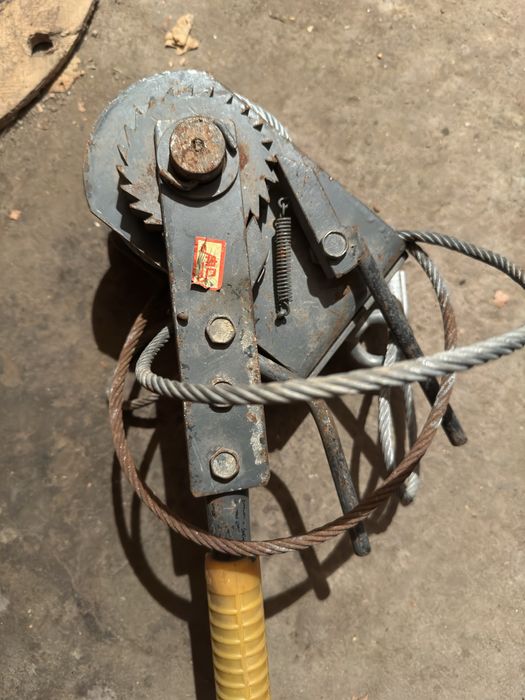 Таль тросовая, лебедка