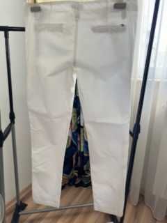 Бял летен панталон Massimo Dutti