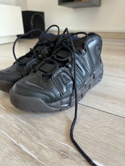 Ghete Nike Uptempo All Black marimea 40