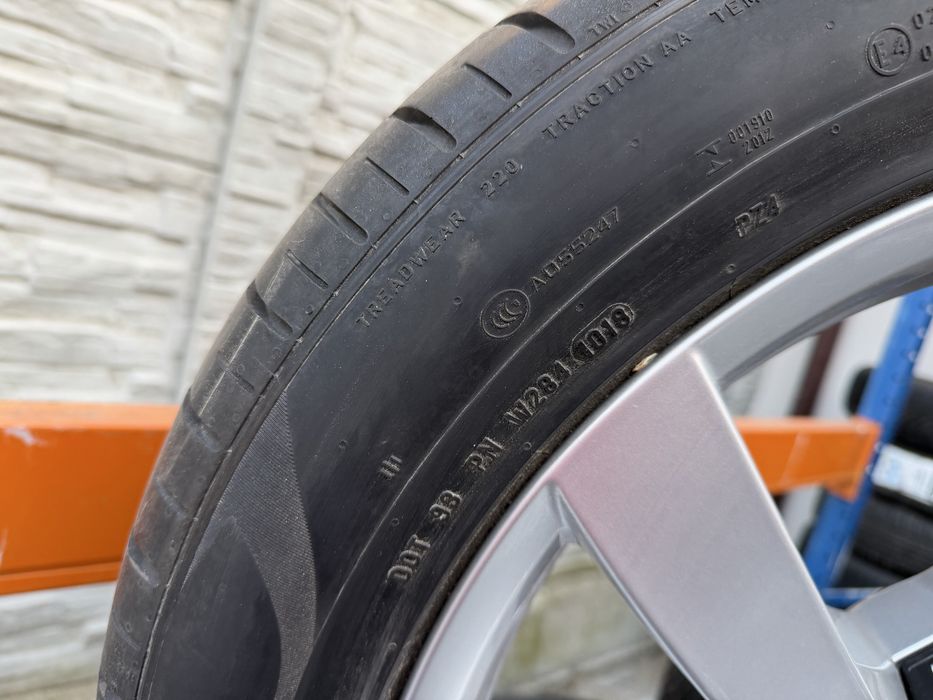 Roti Jante Aliaj 20 Montero Original Vw Touareg 3 CR Cu Anvelope Pirelli 285/45/20 Ca Noi